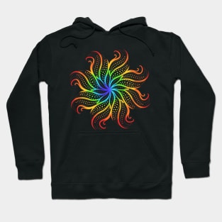 Trippy Rainbow Mandala Hoodie